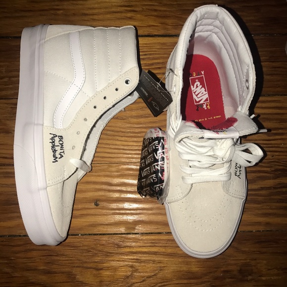 atcq vans sk8 hi white